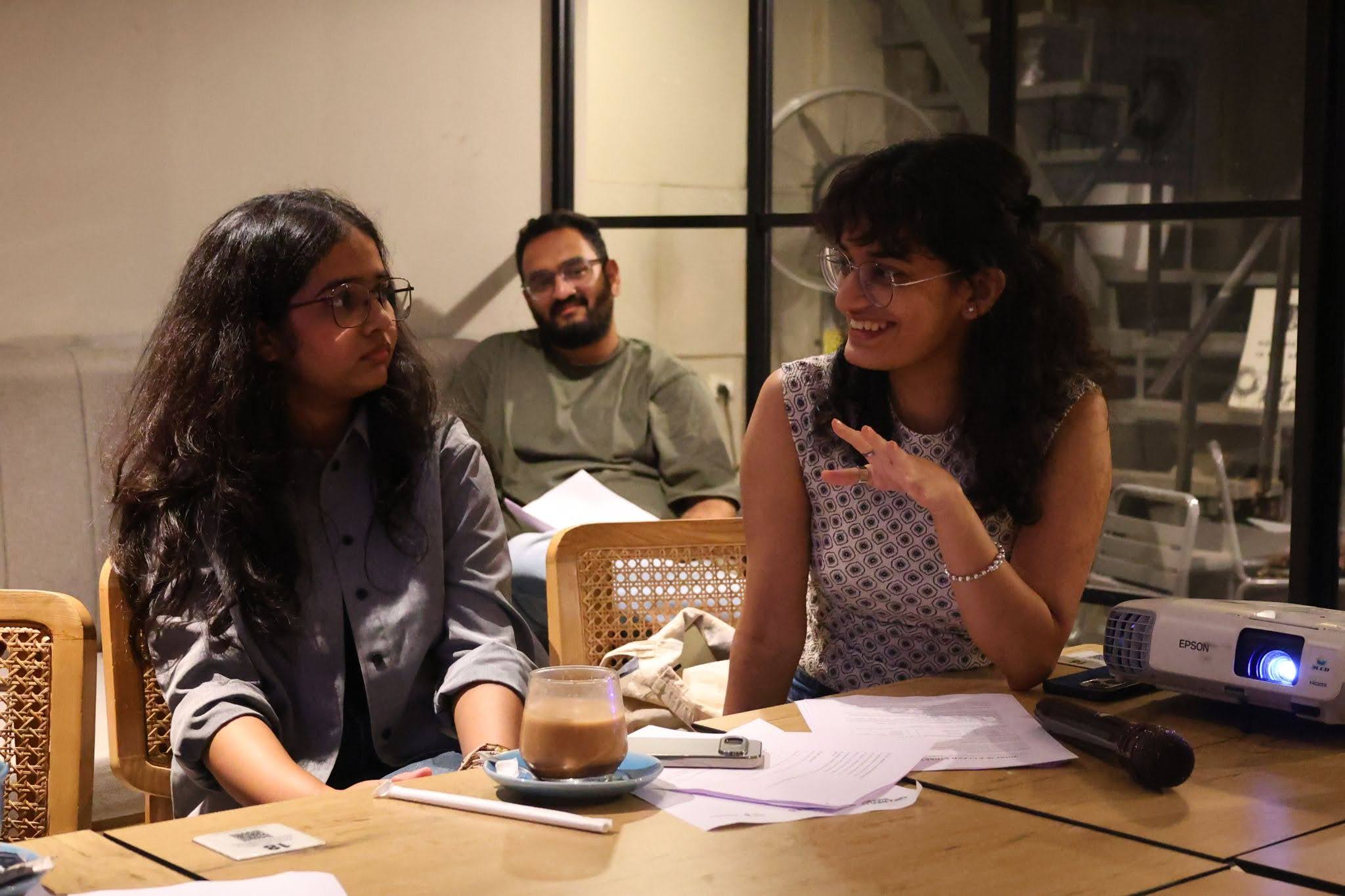 Intimate gathering at a Grounds for Thought event with Blue Tokai